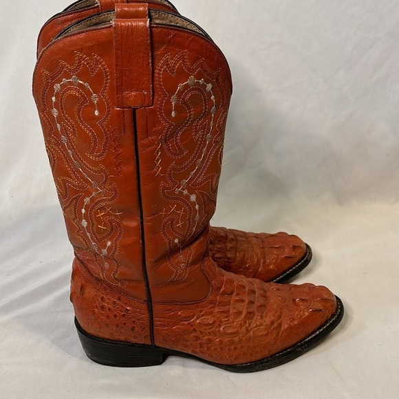 Crocodile Boots Men 6.5 Western Brown - Picture 6 of 8